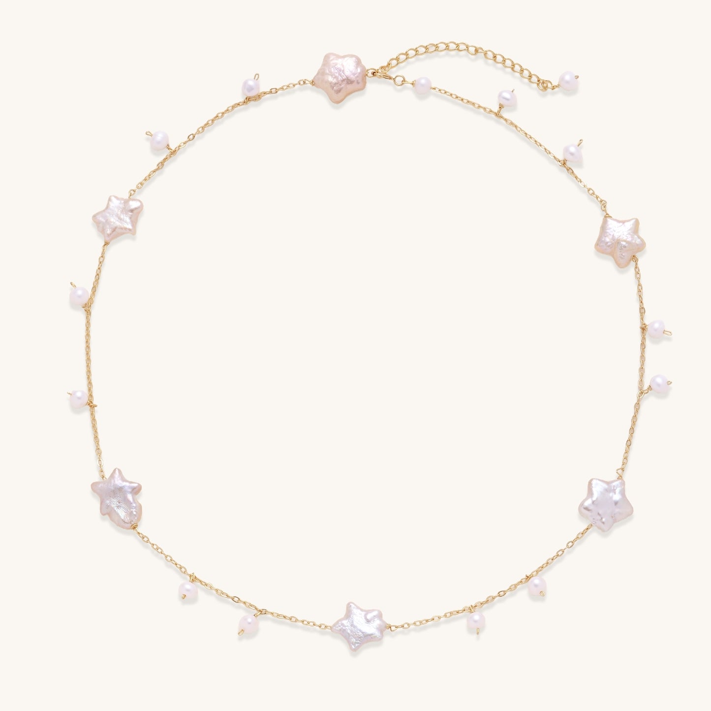 Celestial Pearl Stars Necklace