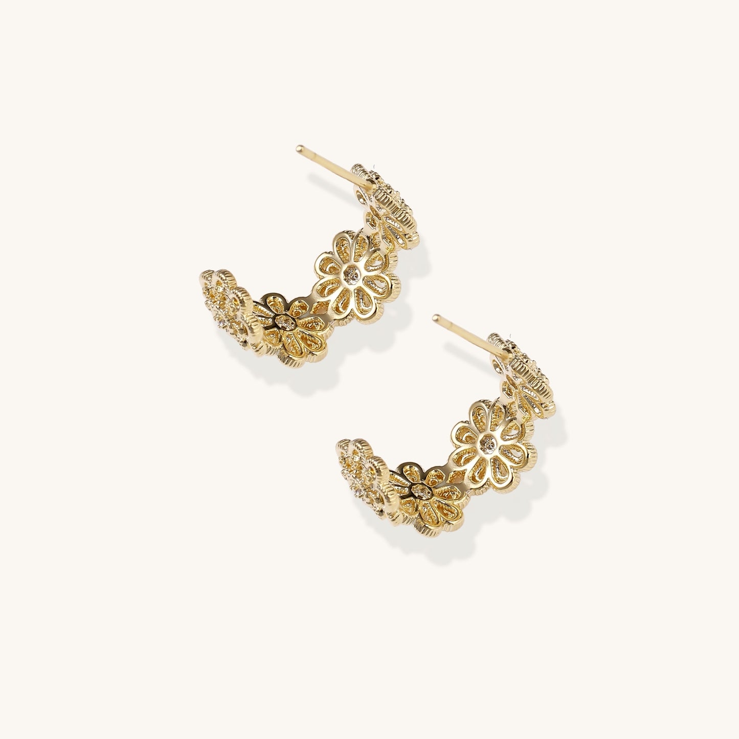 Bloom Filigree Hoops
