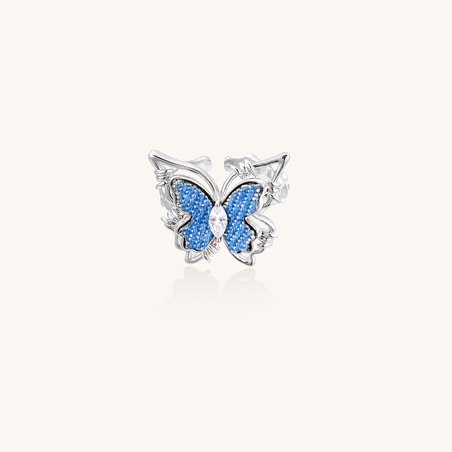 Azure Butterfly Ring