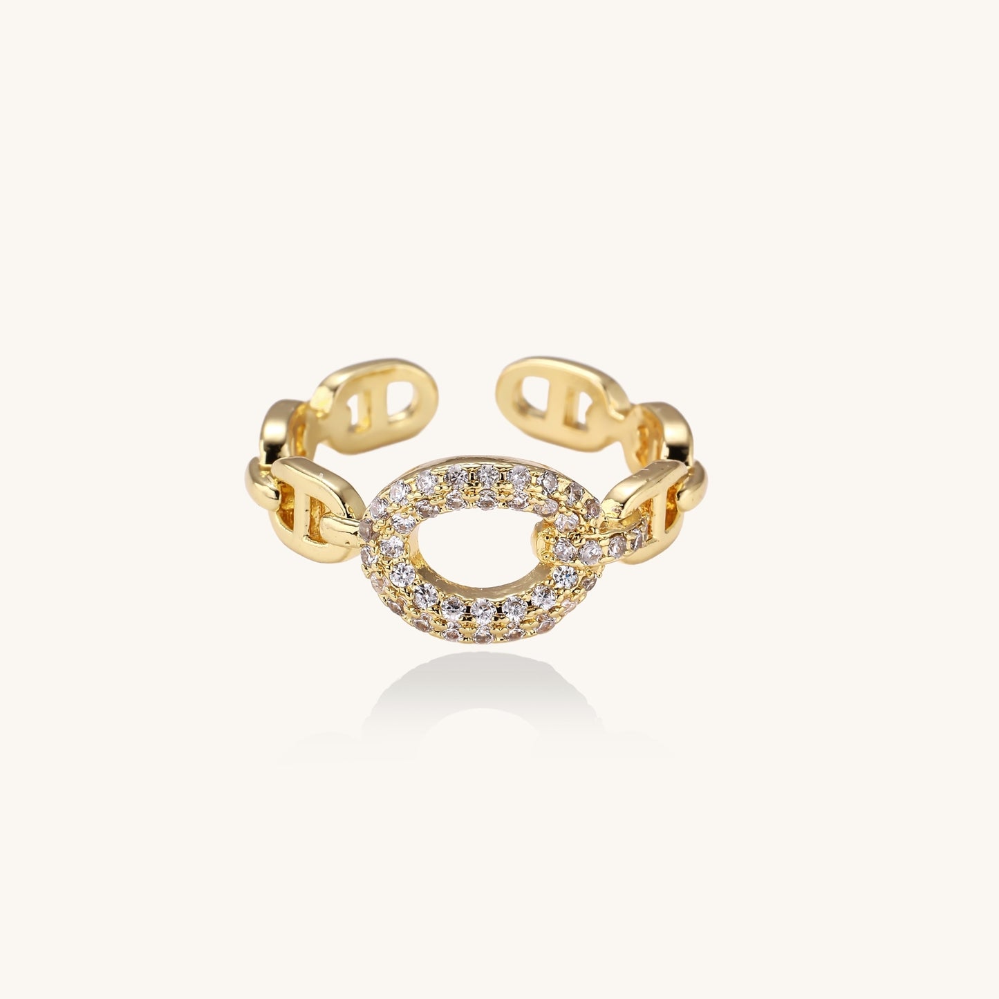 Golden Chain Statement Ring