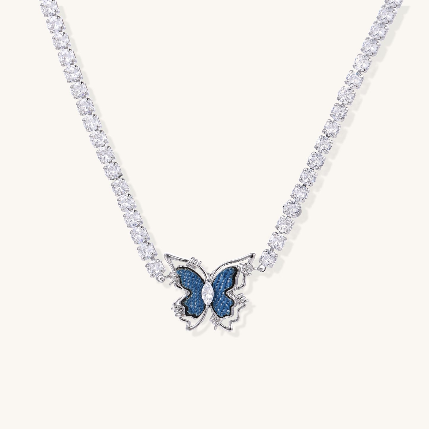 Blue Butterfly Spirit Necklace For Your Transformation