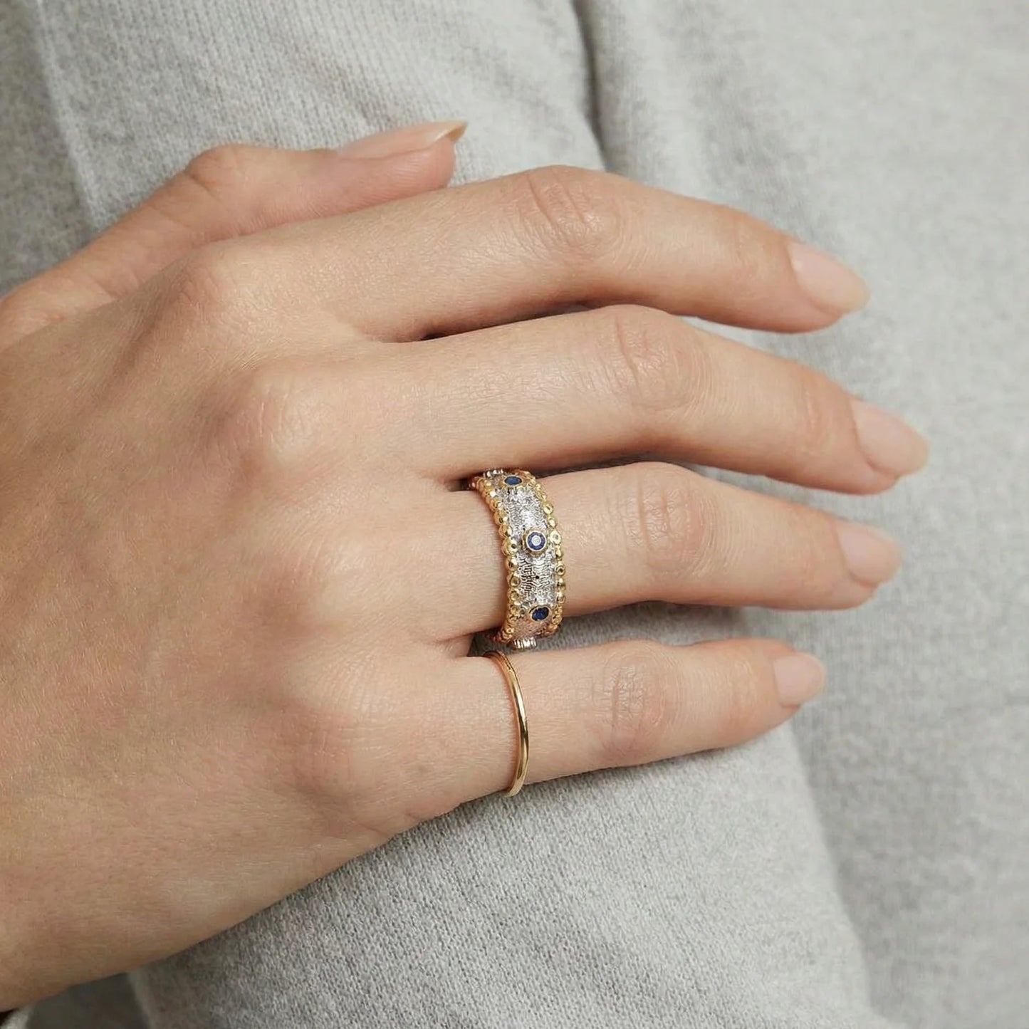 Bague Bandeau Rêves Azur - Aurery