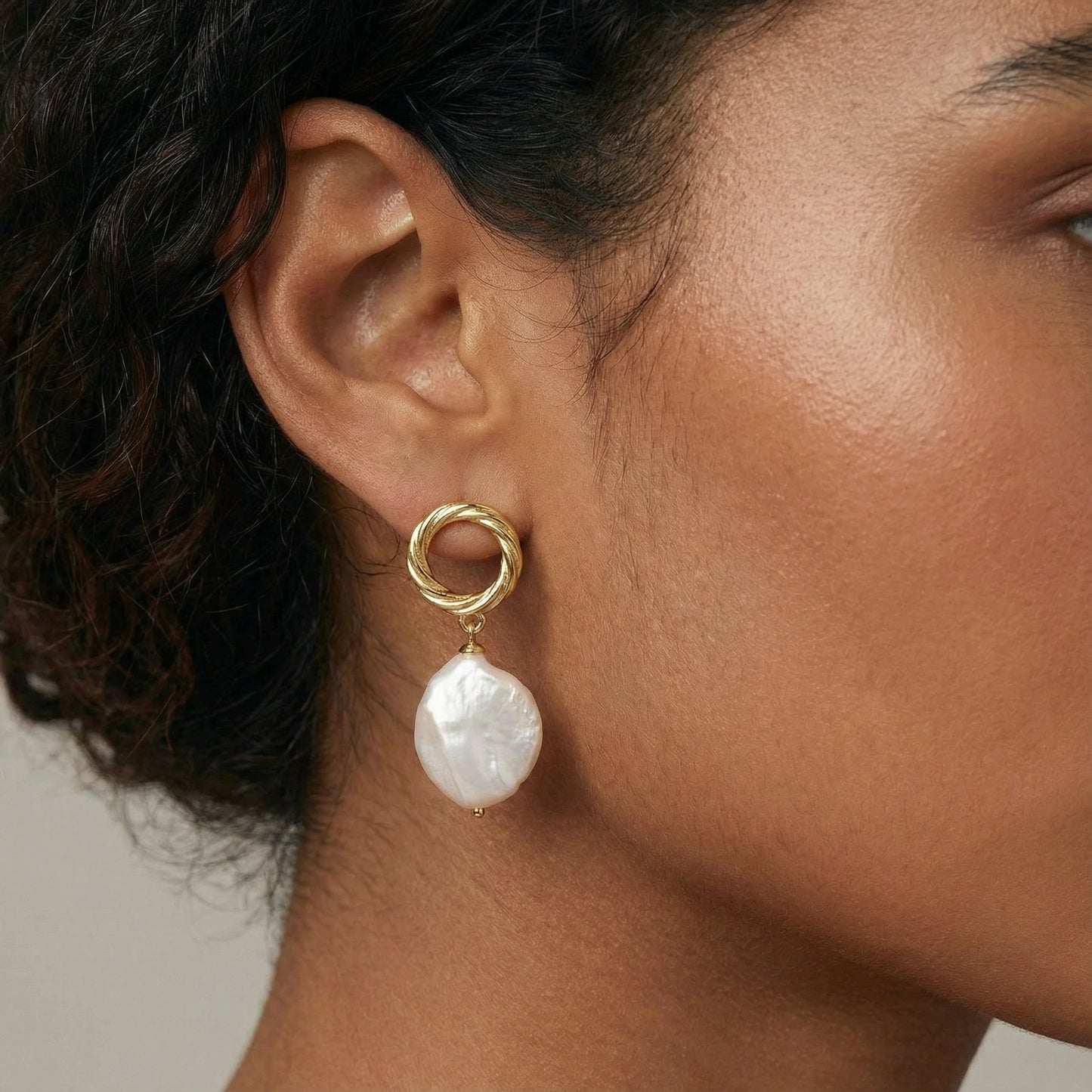 Boucles d'Oreilles Pendantes Éclat de Perle - Aurery