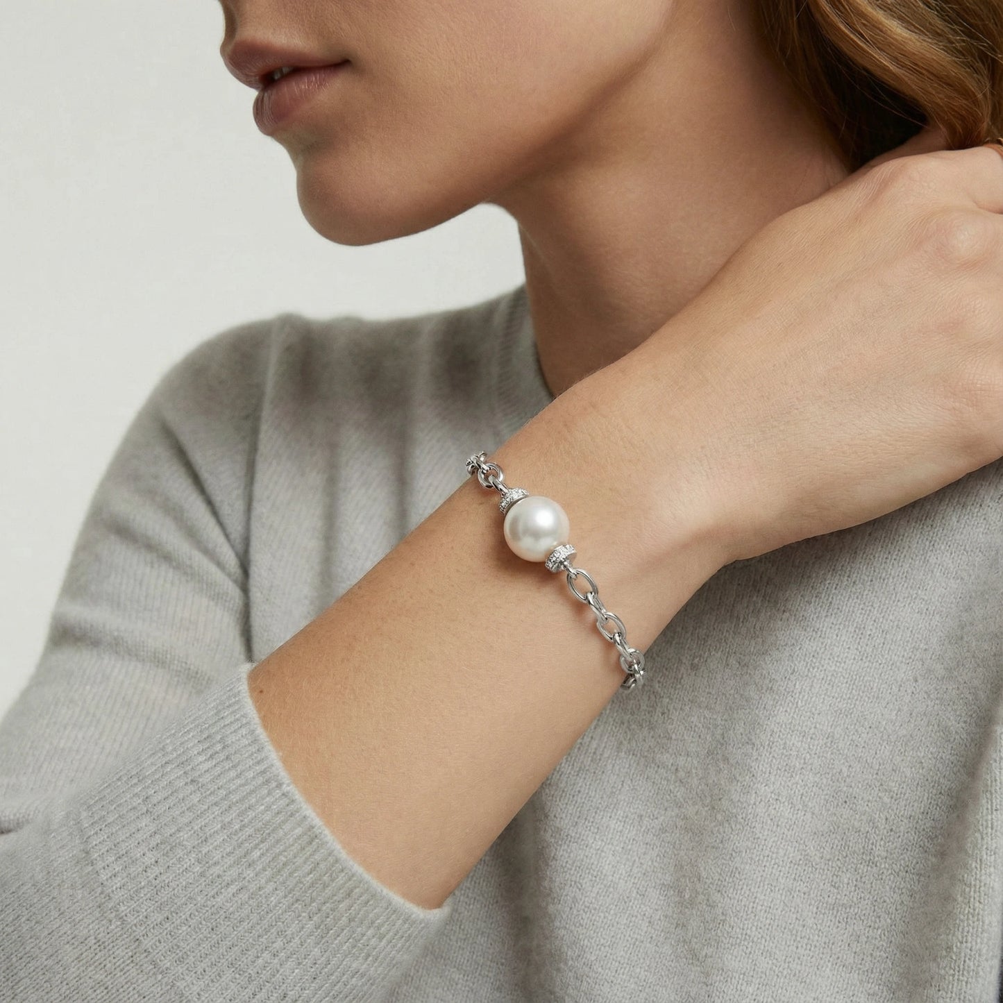 Bracelet Chaîne avec Perle - Aurery