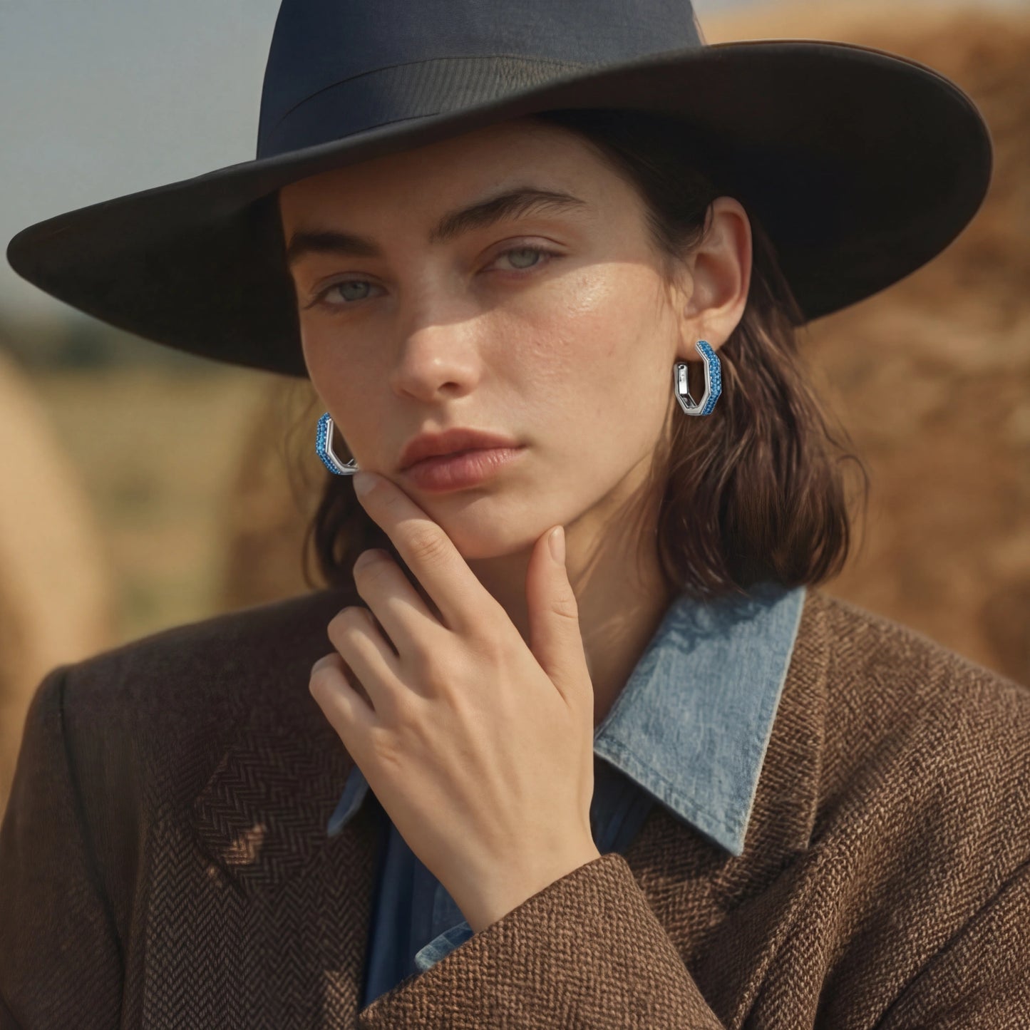 Denim Dreams Hoops - Aurery