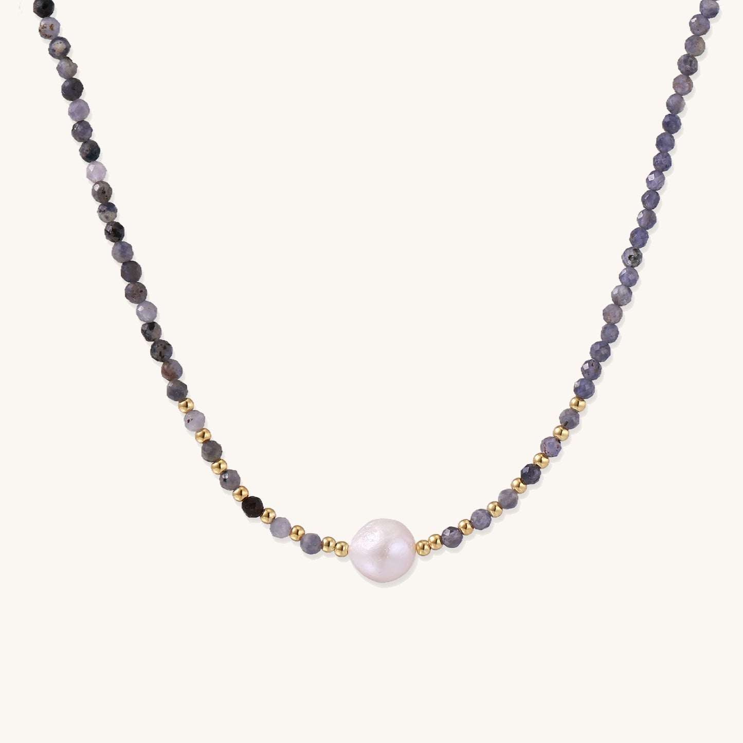 Twilight Pearl Iolite Necklace