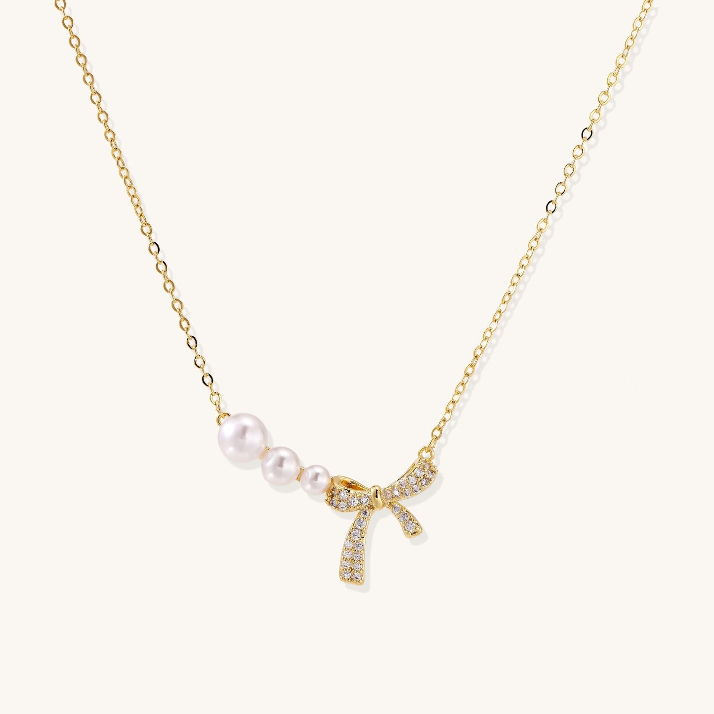 Pearl Bow Dreams Necklace