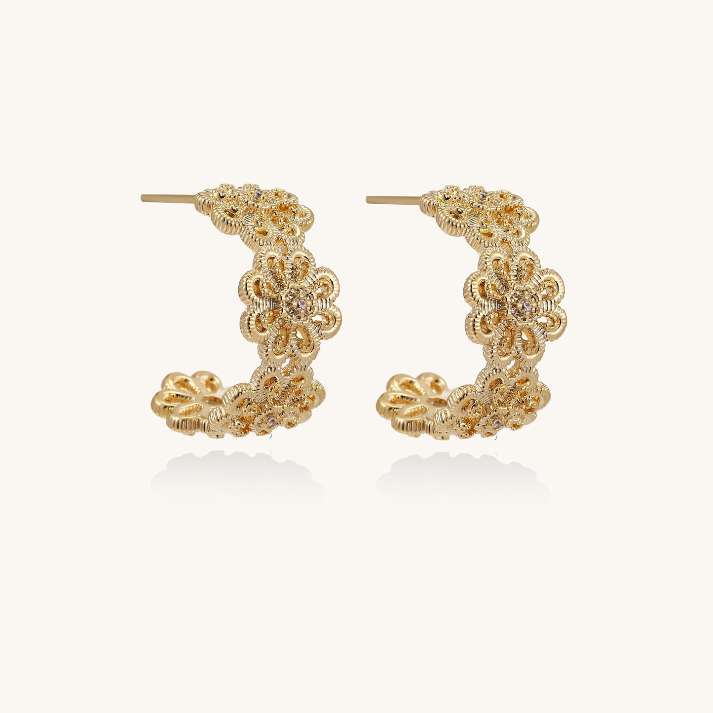Bloom Filigree Hoops
