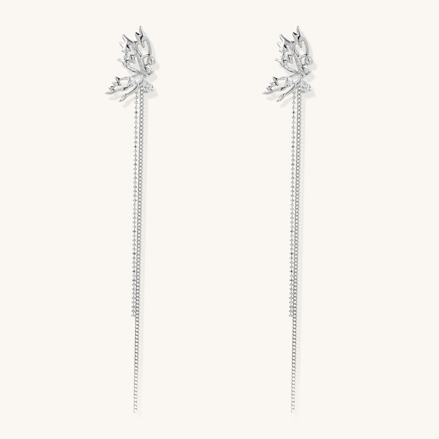 Ethereal Leaf Cascade Earrings