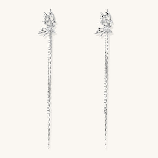 Ethereal Leaf Cascade Earrings
