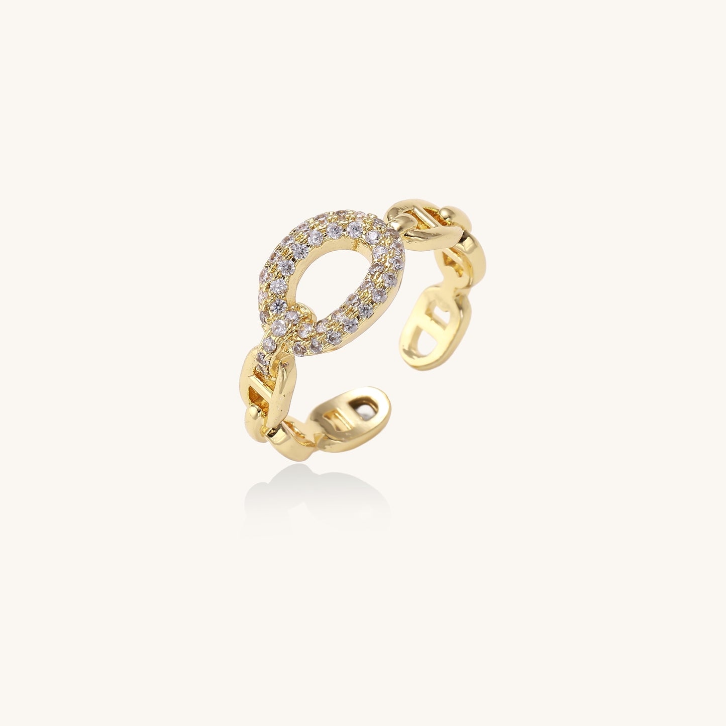 Golden Chain Statement Ring