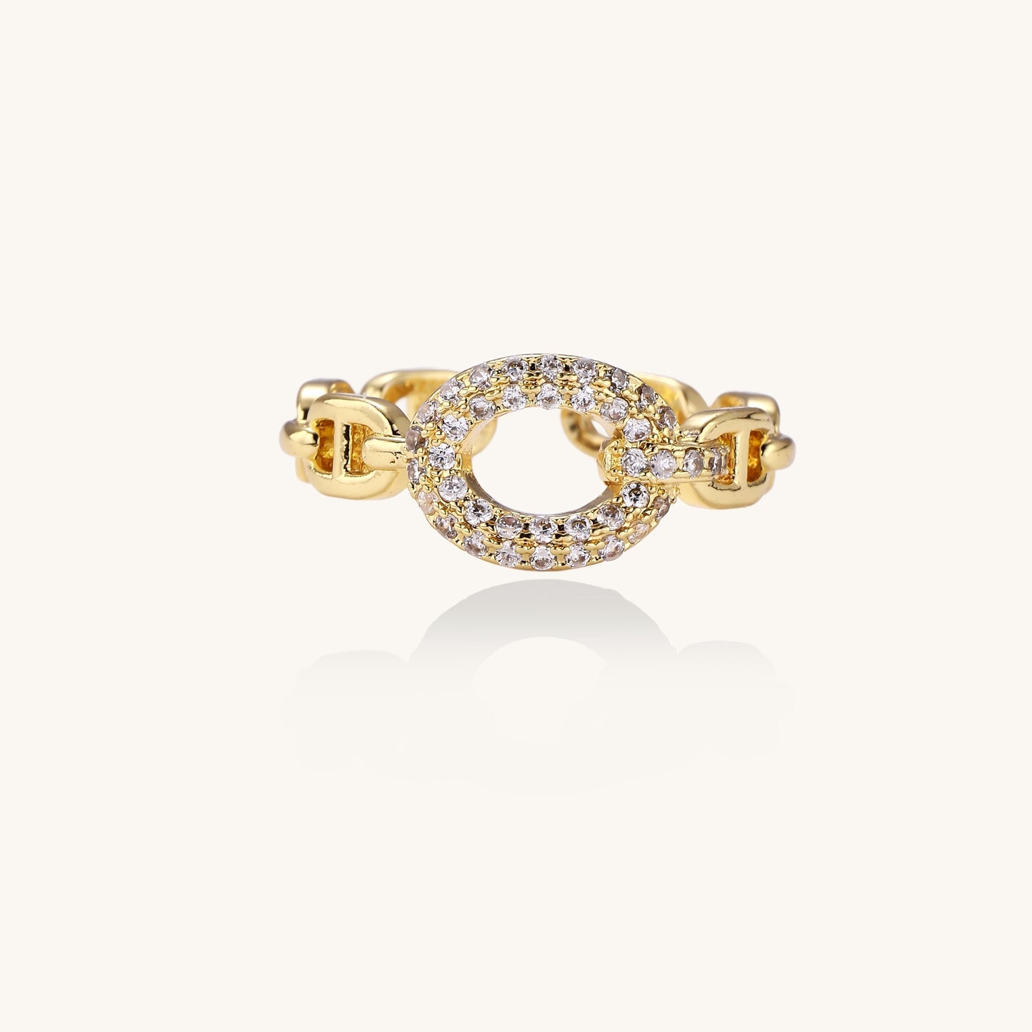 Golden Chain Statement Ring