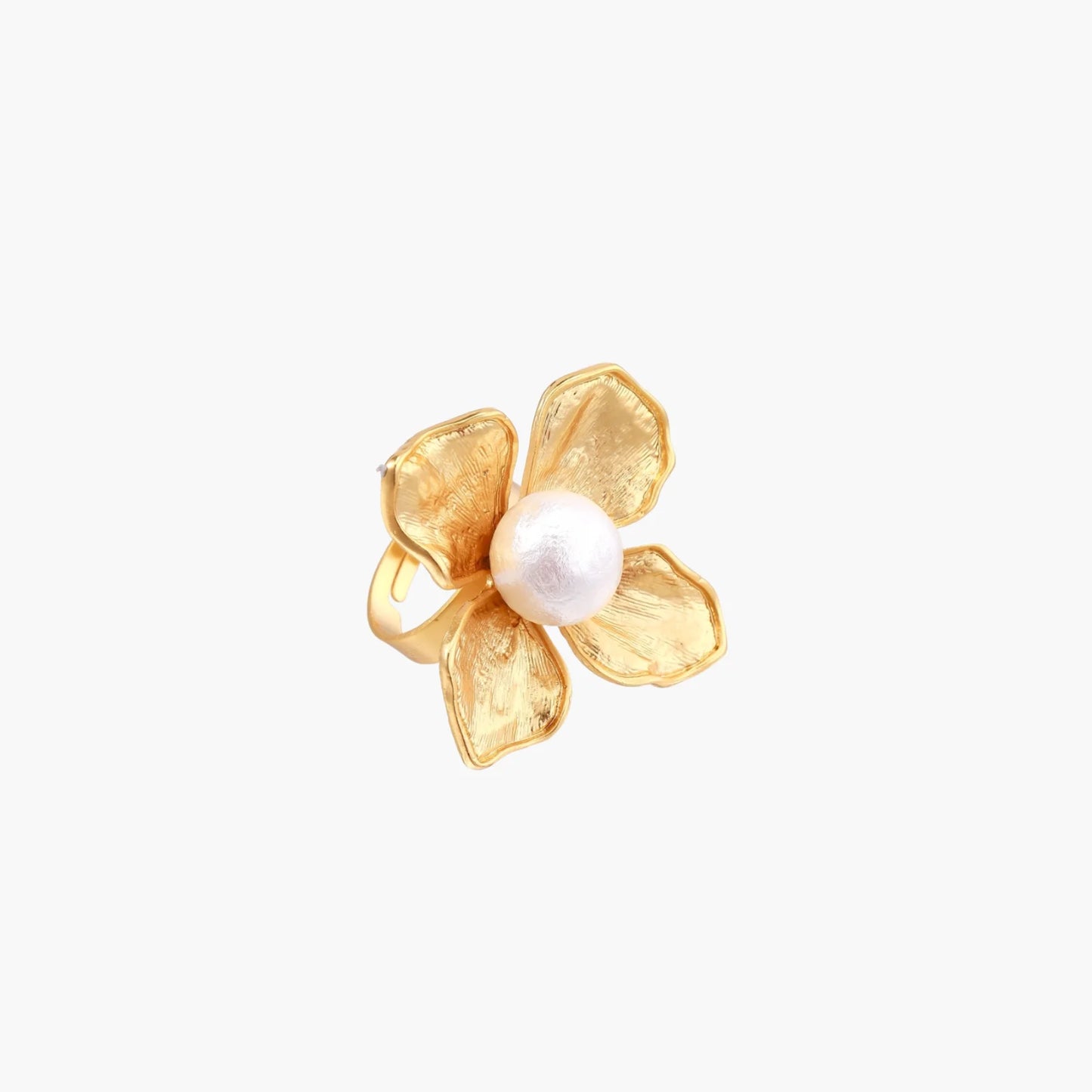 Bague Déclaration Fleur de Perle - Aurery