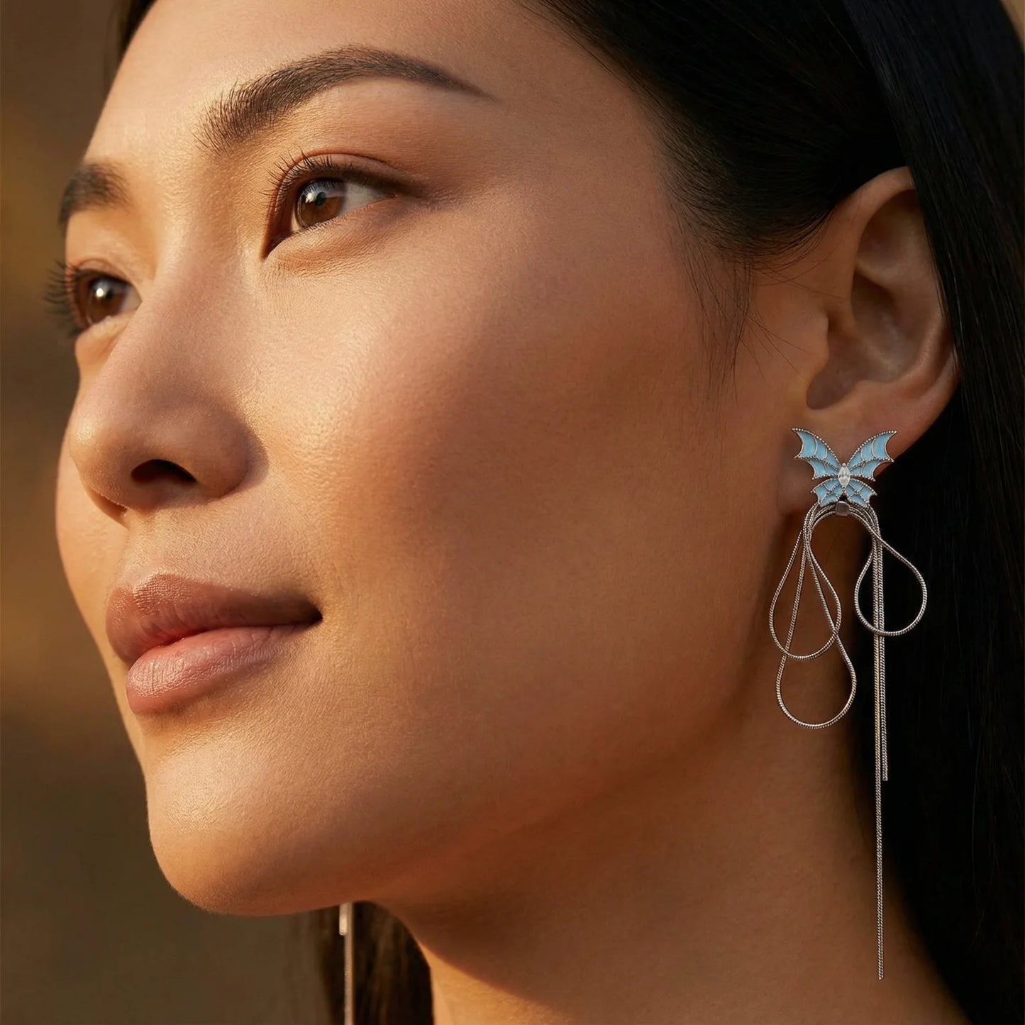 Boucles d'Oreilles Papillon Éthérées - Aurery