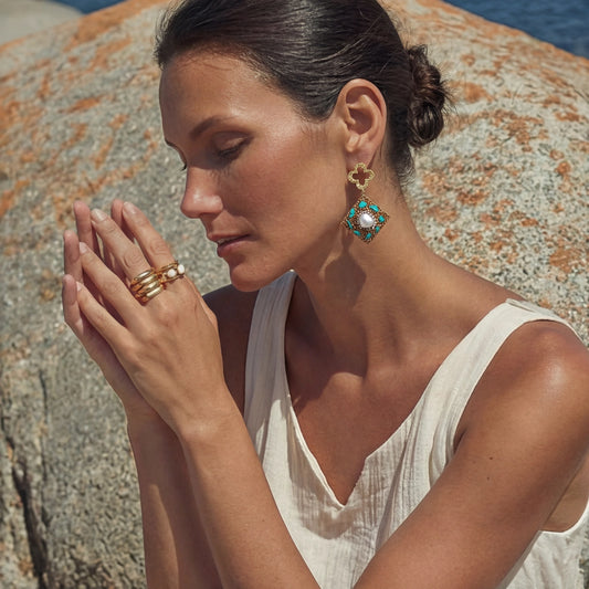 Boucles d'Oreilles Pendantes Rêves Marocains - Aurery
