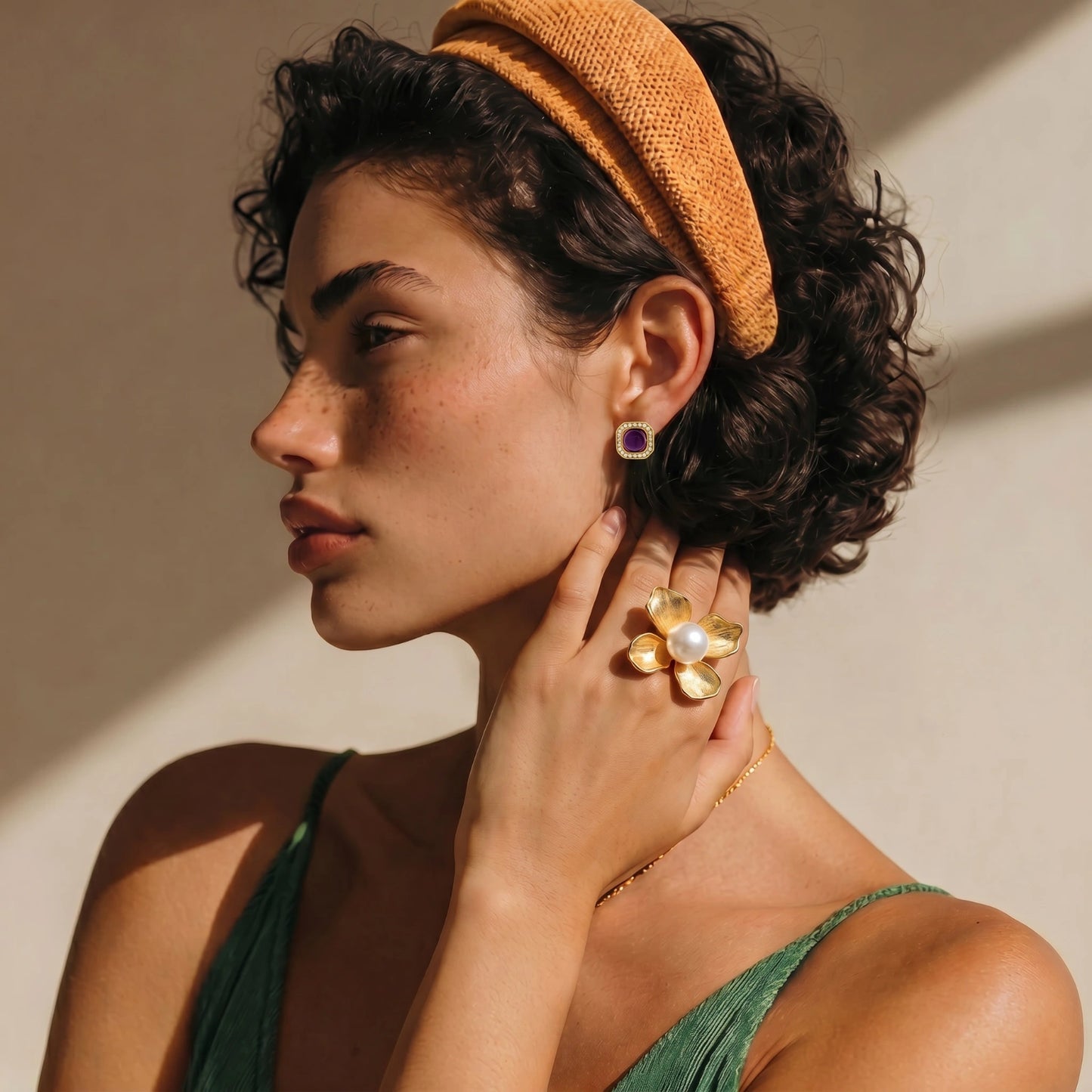 Bague Déclaration Fleur de Perle - Aurery